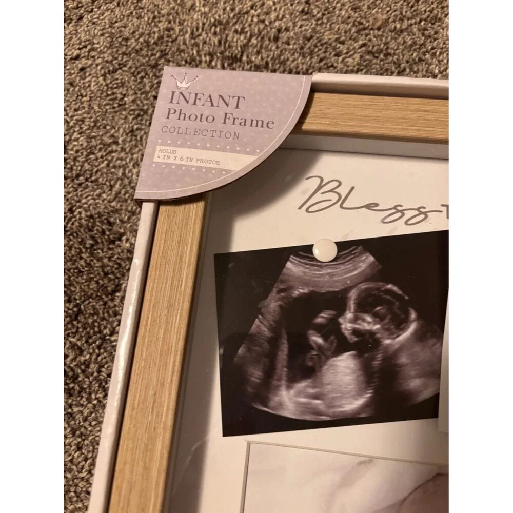 Bless This Child Baby Photo Frame in White